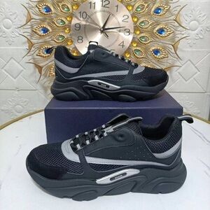 Dior B22 reflective black sneakers